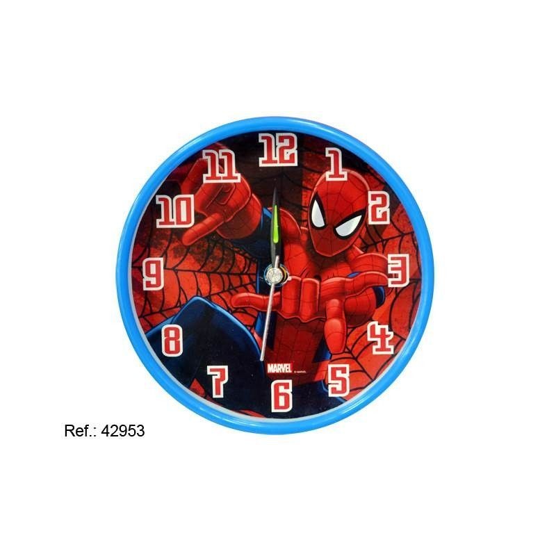 RELOJ DESPERTADOR REDONDO 10CM SPIDERMAN