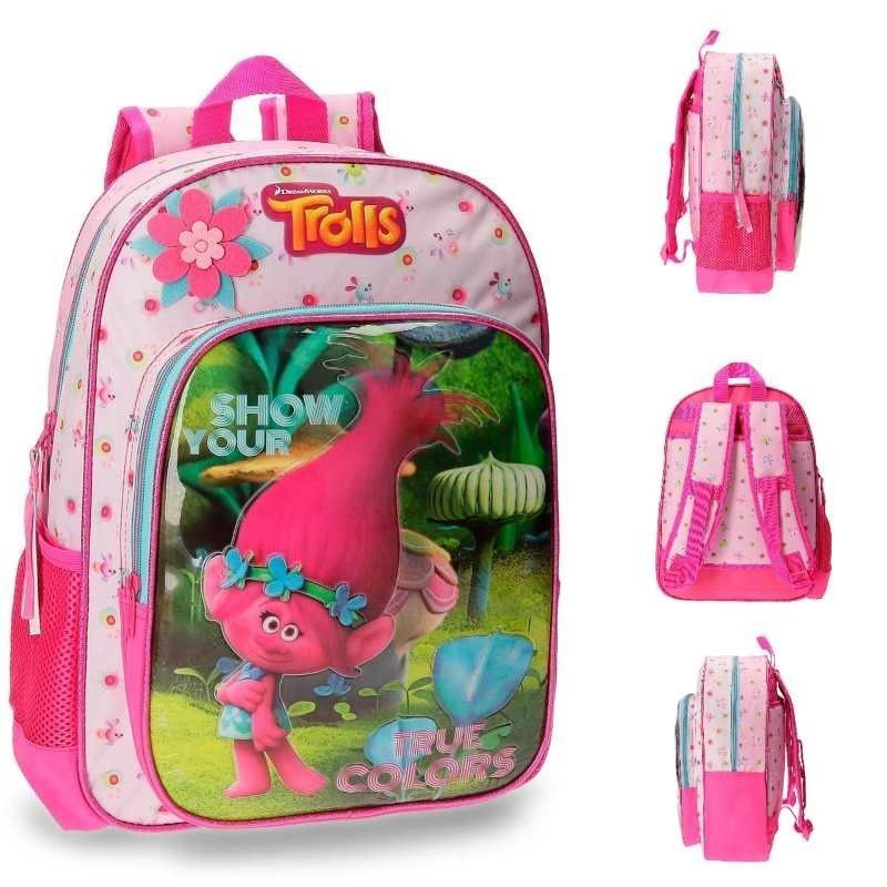 MOCHILA 40CM TROLLS TRUE COLORS