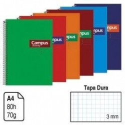 BLOC  3MM A4 80 HOJAS TAPA...