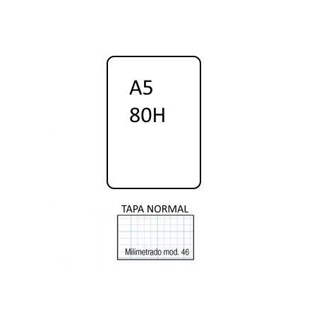 BLOC  Nº46 3MM A5 80H TAPA NORMAL