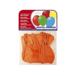 GLOBOS COLORES PAQUETE 20U NARANJA