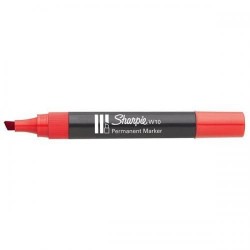 ROTULADOR PERMANENTE SHARPIE W10 ROJO BISELADO