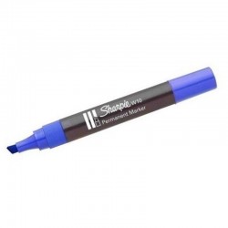 ROTULADOR PERMANENTE SHARPIE W10 AZUL BISELADO