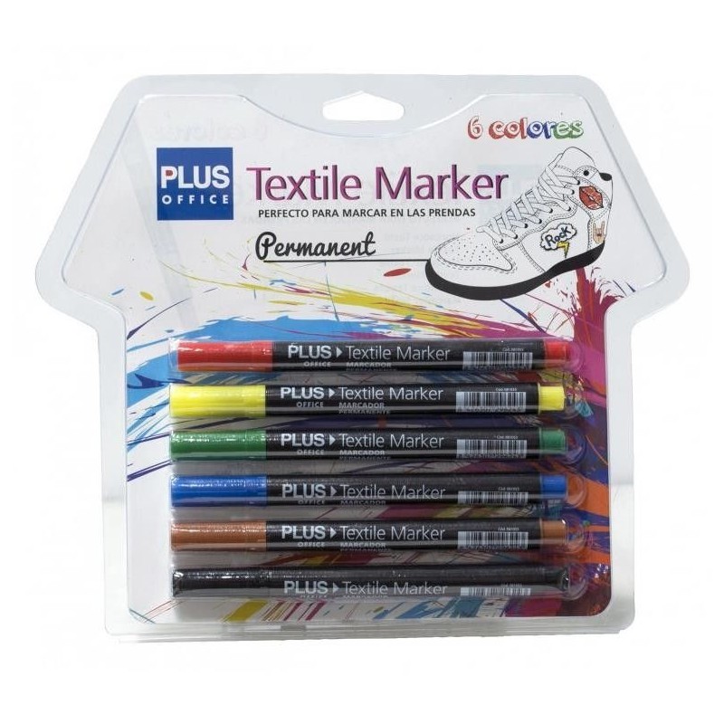 ROTULADOR TELA SET 6 COLORES