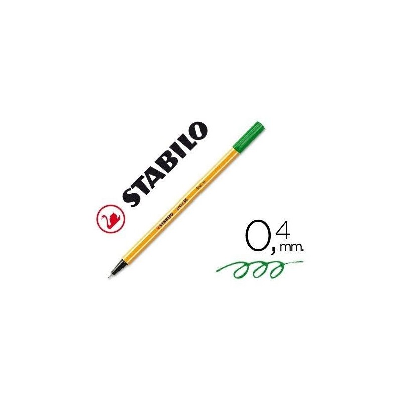 ROTULADOR STABILO 0.4 VERDE 88/43