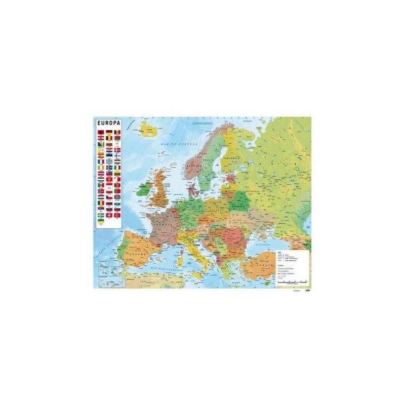 POSTER MAPA DE EUROPA 40X50CM 