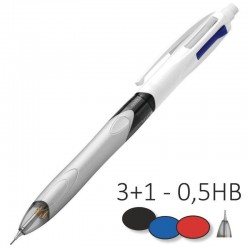 BOLIGRAFO BIC 4 EN 1 CON PORTAMINAS 0.5MM