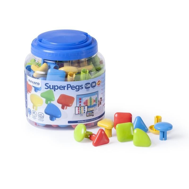 JUEGO MINILAND SUPERPEGS BOTE 128PZ