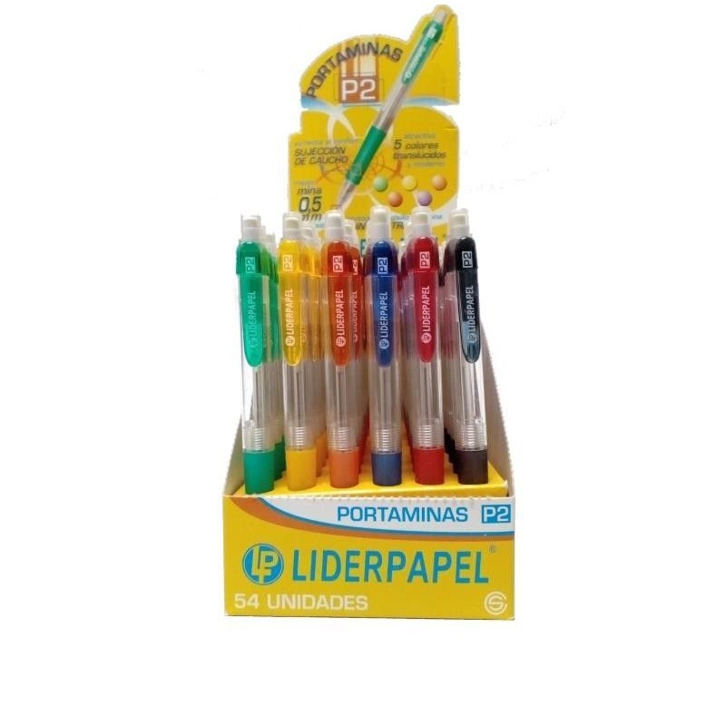 PORTAMINAS 0.5 LIDERPAPEL P2 RETRO COLOR SURTIDO