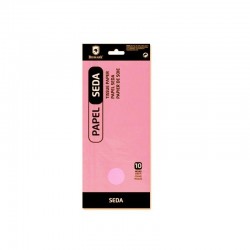 PAPEL SEDA LISO PACK-10 HOJAS ROSA