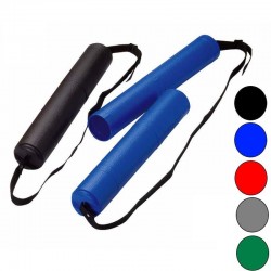 TUBO PORTAPLANOS PLASTICO CON BANDOLERA COLOR SURT