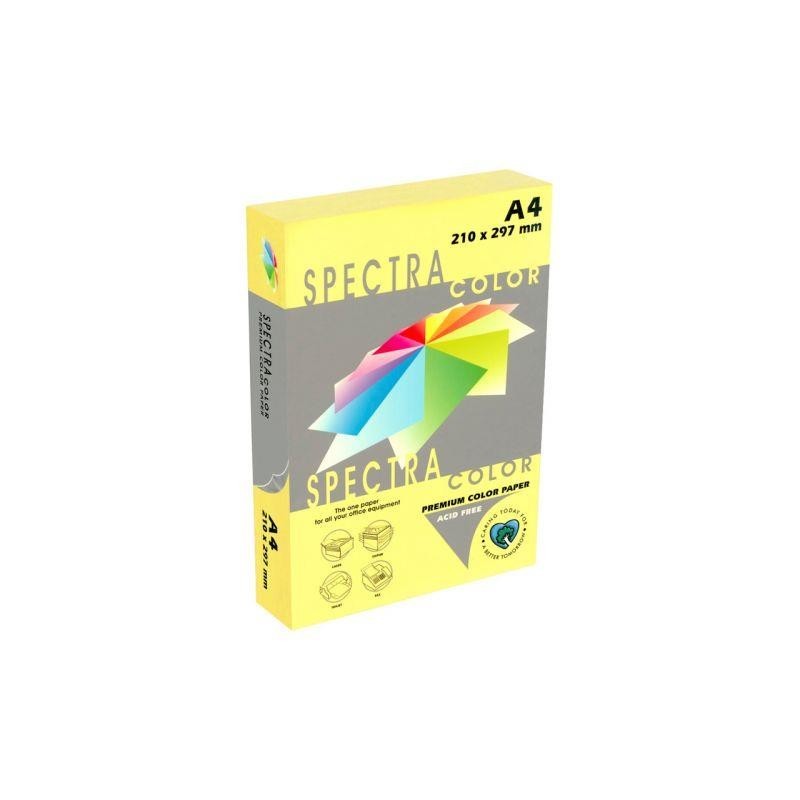 PAPEL A4  80GR COLOR PAQUETE 500 AMARILLO