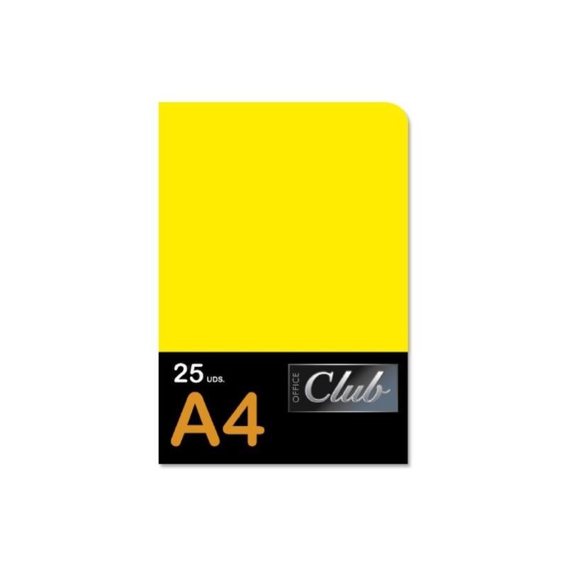 SUBCARPETA A4 CLUB AMARILLO PAQUETE 25