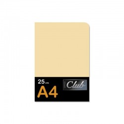 SUBCARPETA A4 CLUB CREMA PAQUETE 25