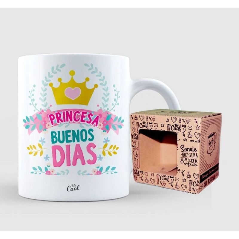 TAZA CERAMICA PRINCESA BUENOS DIAS