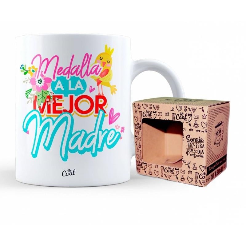 TAZA CERAMICA MEDALLA A LA MEJOR MADRE