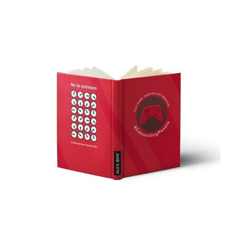 LIBRETA MENSAJE A6 CONECTING PEOPLE PAY GAME ROJA