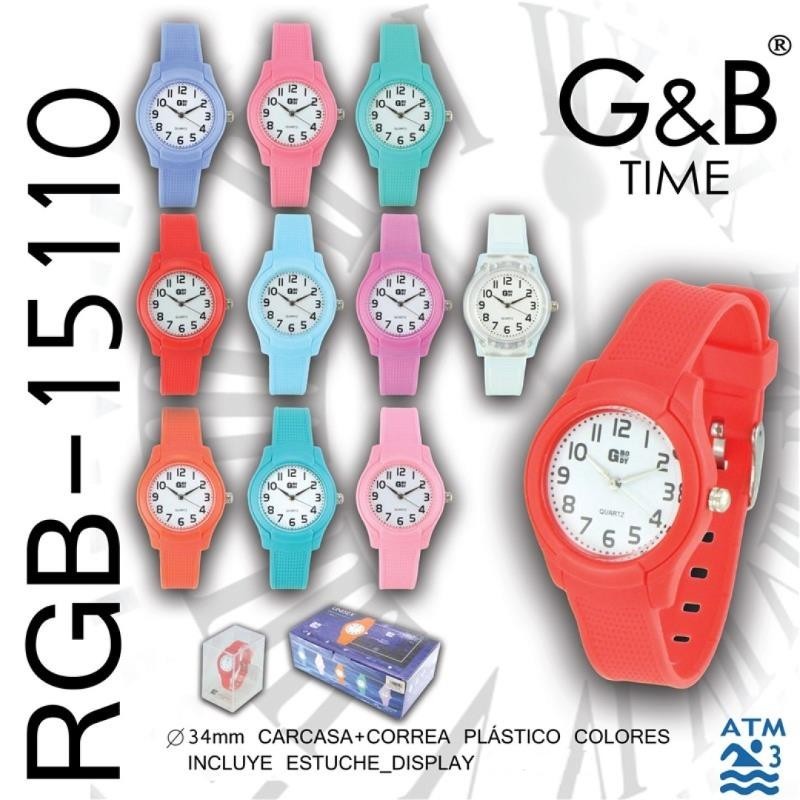 RELOJ PULSERA RGB-15110 SURTIDO