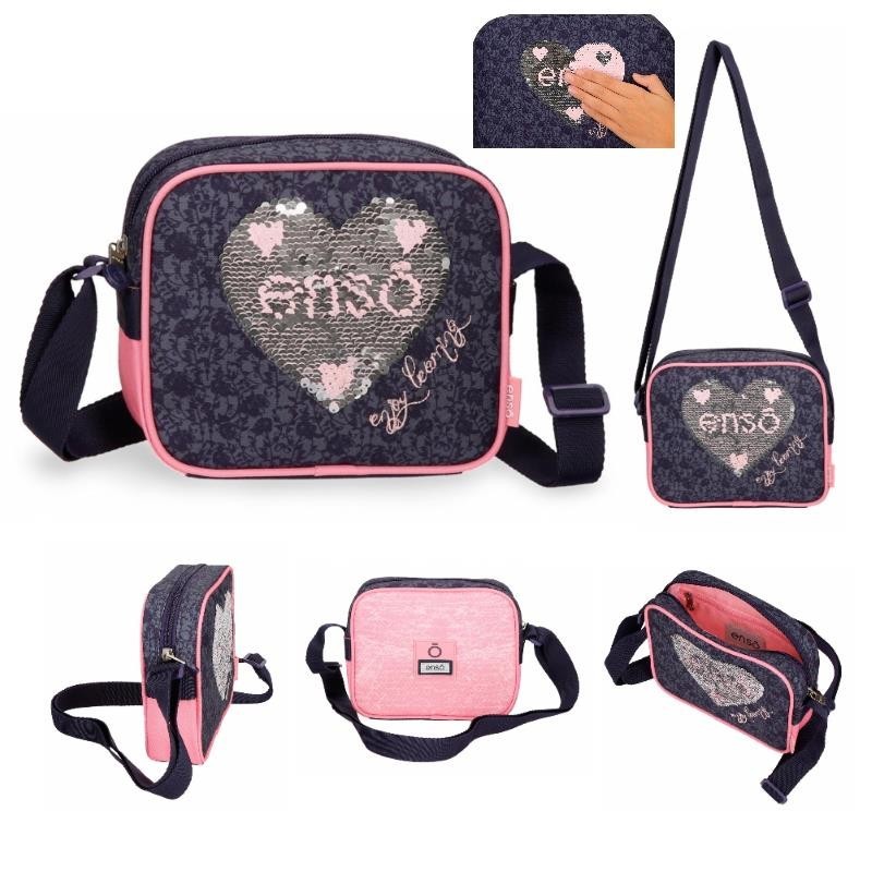 BOLSO BANDOLERA 23CM ENSO LEARN LENTEJUELAS