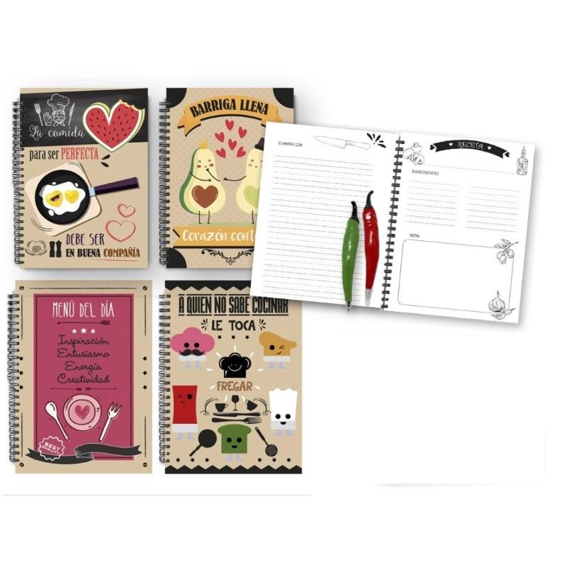 Mis Recetas Favoritas: Tamaño XL - Cuaderno para recetas de cocina -  Recetario de cocina en blanco - Libreta para recetas de cocina (Cuadernos