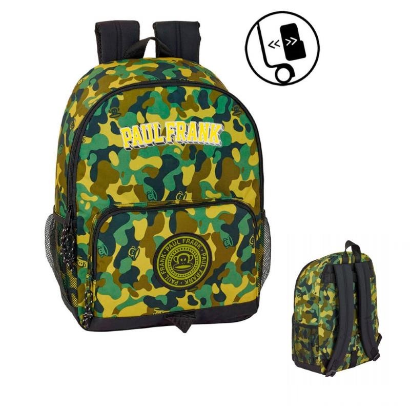 MOCHILA 42CM PAUL FRANK DOBLE CAMO