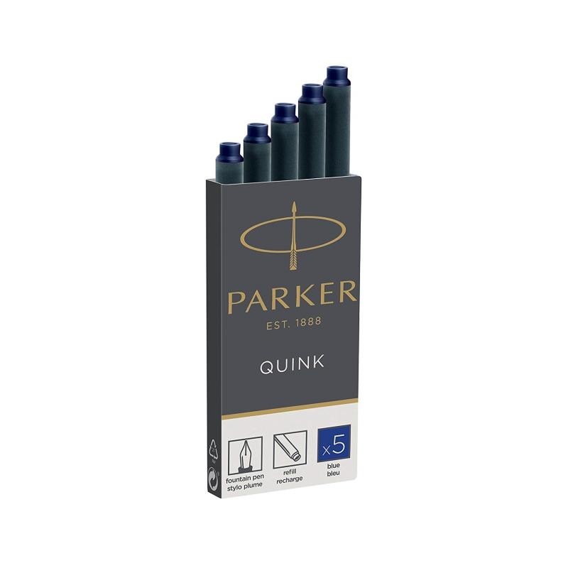 TINTA PLUMA PARKER AZUL PAQ 5