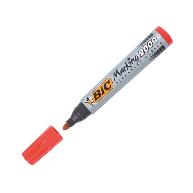 ROTULADOR PERMANENTE BIC MARKING 2000 ROJO