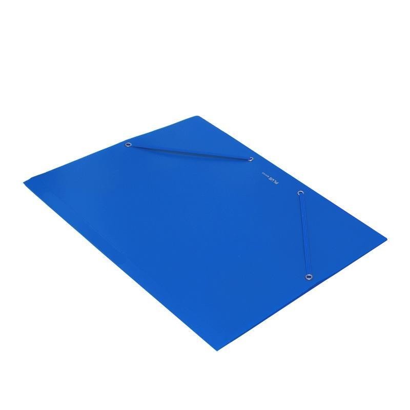 CARPETA GOMAS PLASTICO A4 FOLIO AZUL