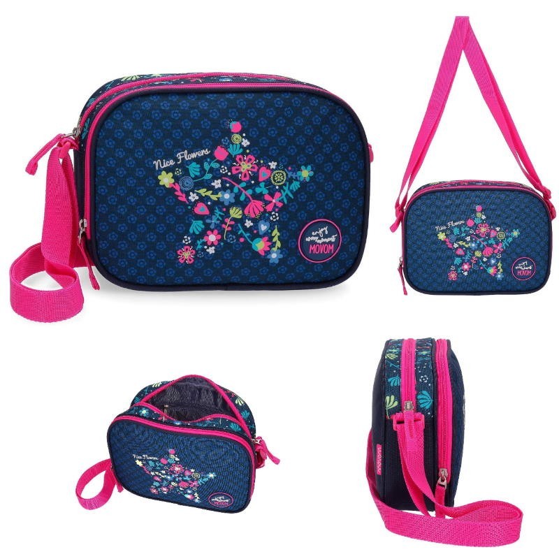 BOLSO BANDOLERA MOVOM 23CM FLOWERS