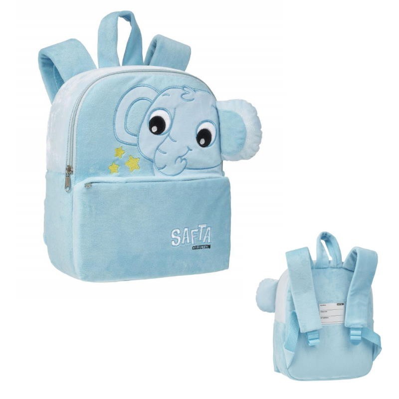 MOCHILA 27CM SAFTA PELUCHE ELEPHANT