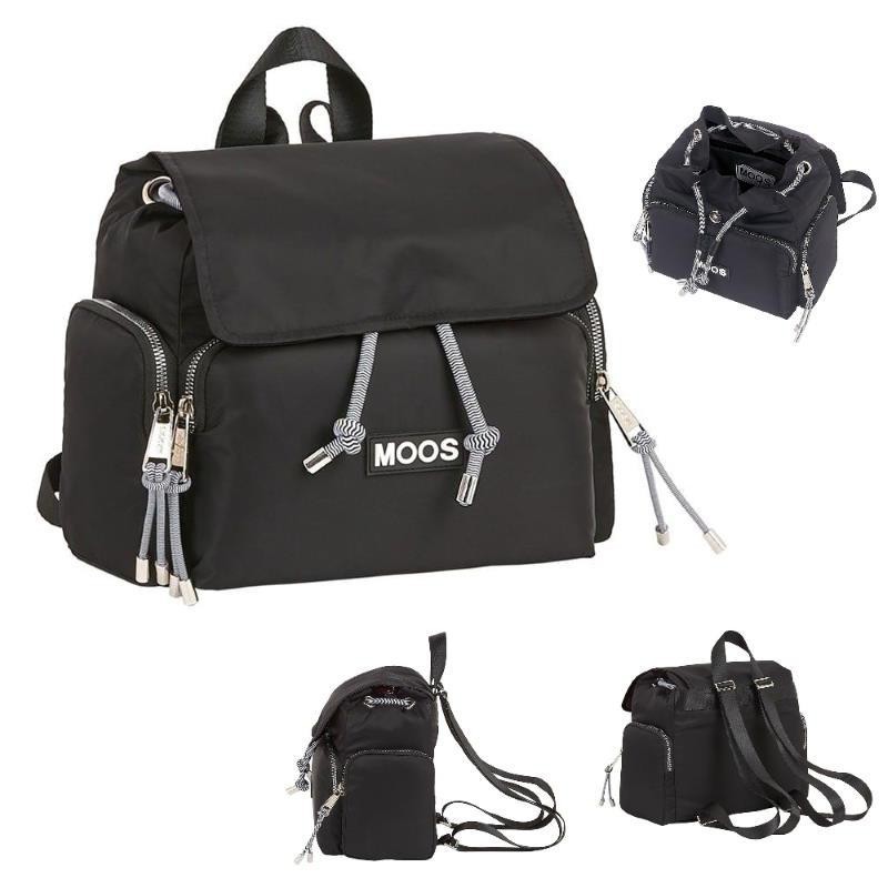 MOCHILA 26CM MOOS CAPSULA BLACK MINI