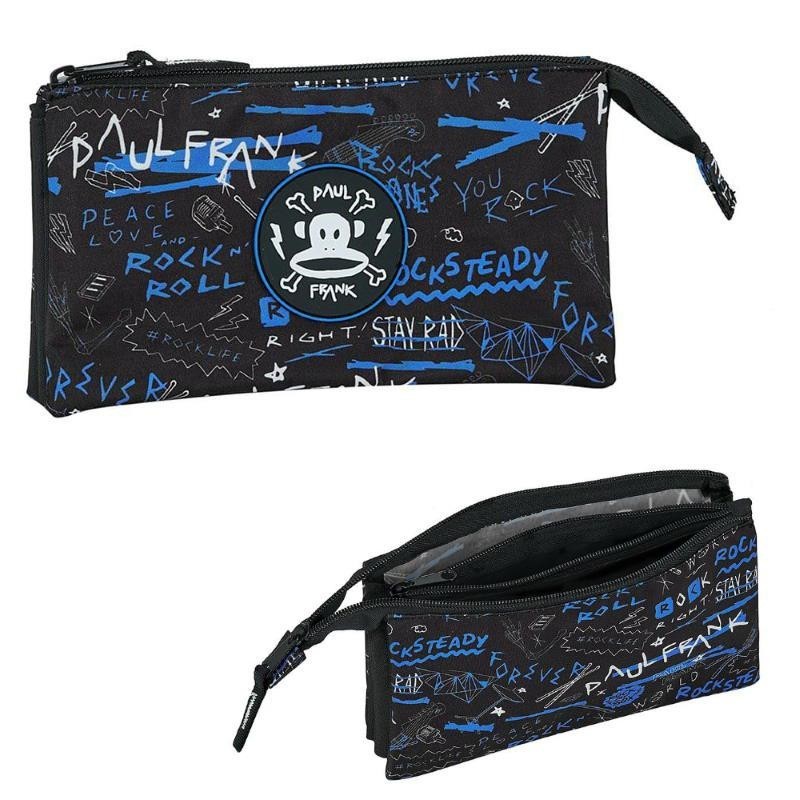 ESTUCHE PORTATODO TRIPLE PAUL FRANK ROCK N´ROLL