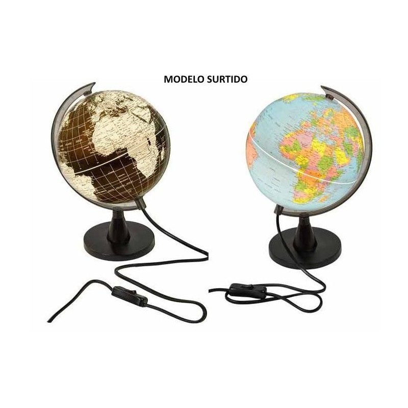 ESFERA MUNDO LUMINOSA 20CM SURTIDA