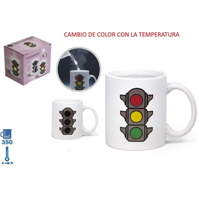 TAZA CERAMICA MAGICA SEMAFORO