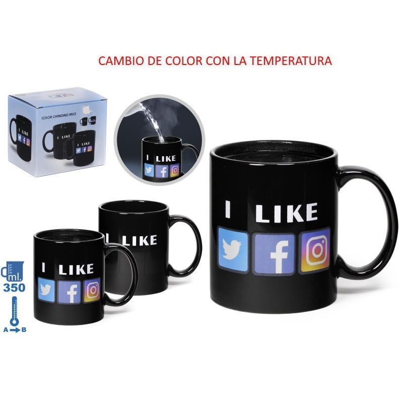 TAZA CERAMICA MAGICA REDES SOCIALES