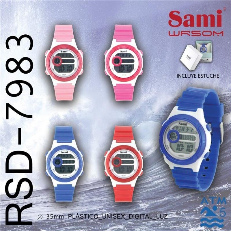 RELOJ PULSERA DIGITAL RSD-7983 SURTIDO