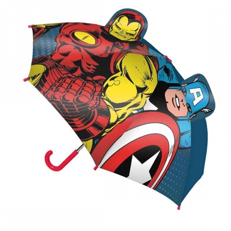 PARAGUAS 42CM MANUAL AVENGER MARVEL 3D