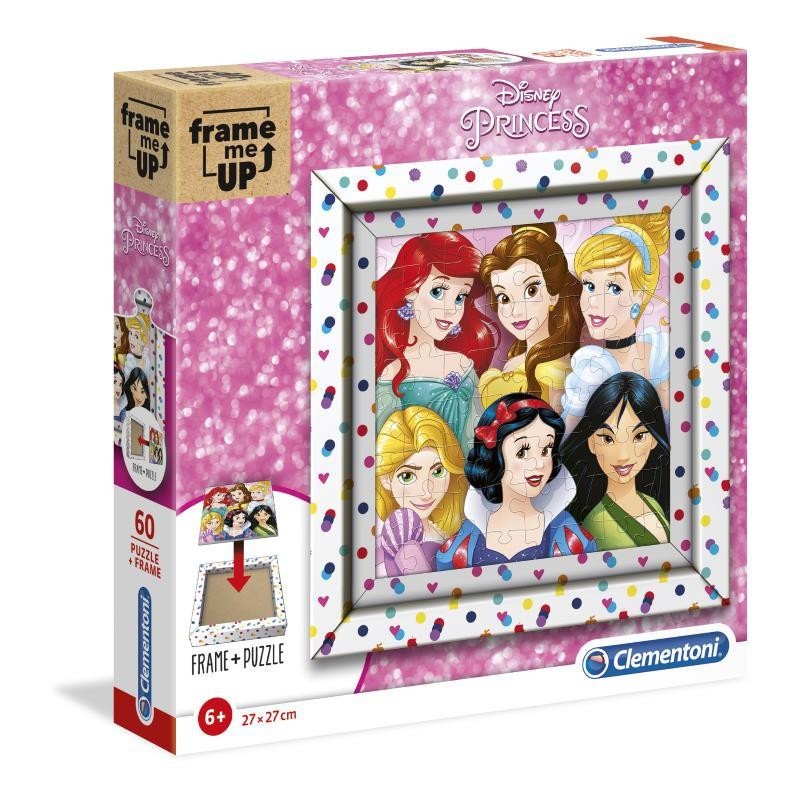 PUZZLE CLEMENTONI    60 PZ FRAME PRINCESAS