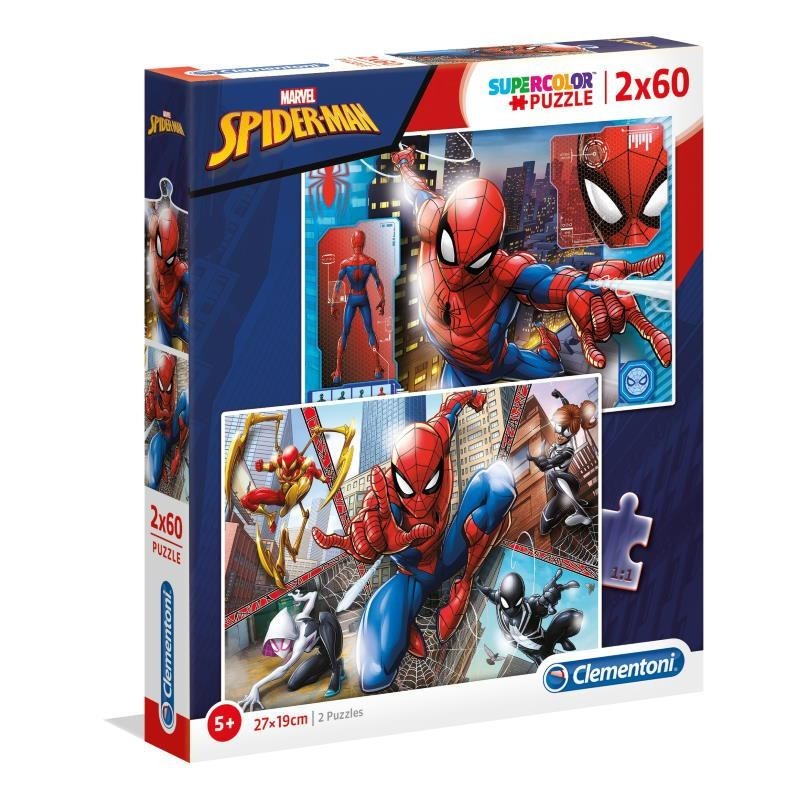 PUZZLE CLEMENTONI    60 PZ SPIDERMAN 2UNIDADES