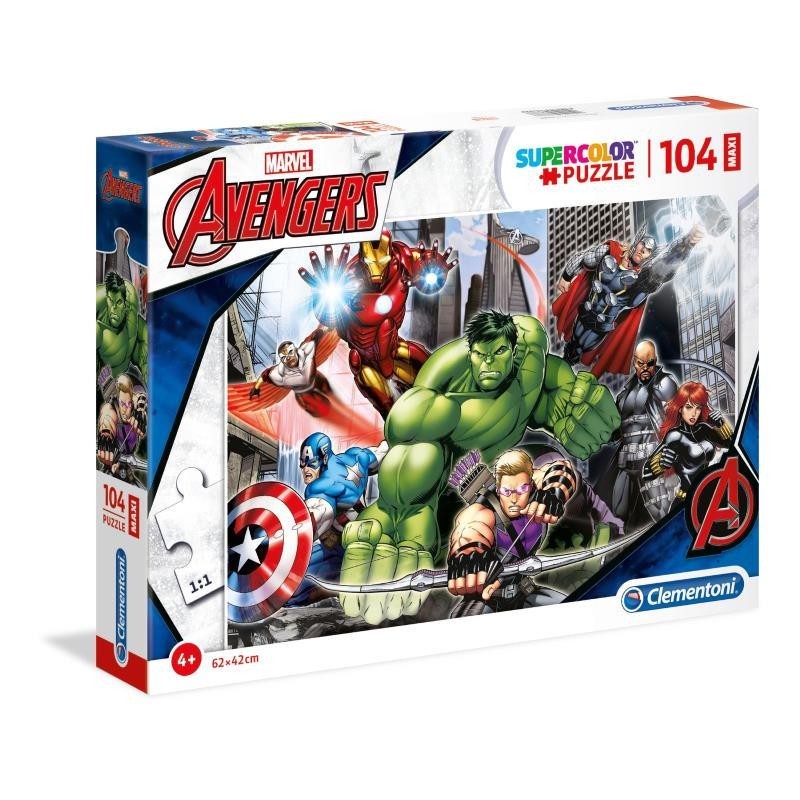 PUZZLE CLEMENTONI   104 PZ THE AVENGERS