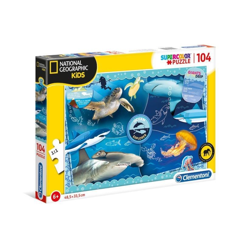 PUZZLE CLEMENTONI   104 PZ OCEANOS