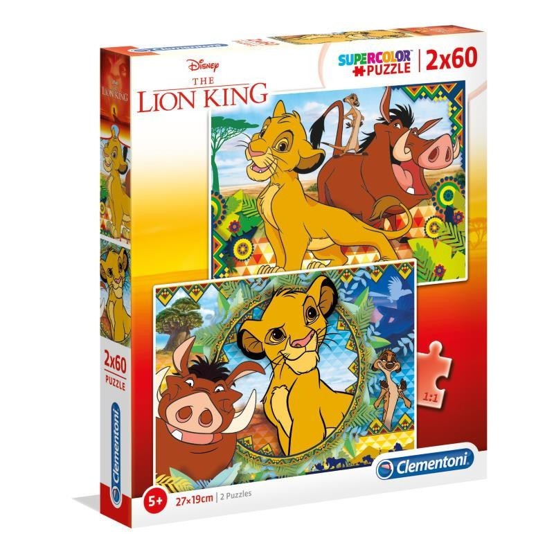 PUZZLE CLEMENTONI    60 PZ REY LEON 2UNIDADES