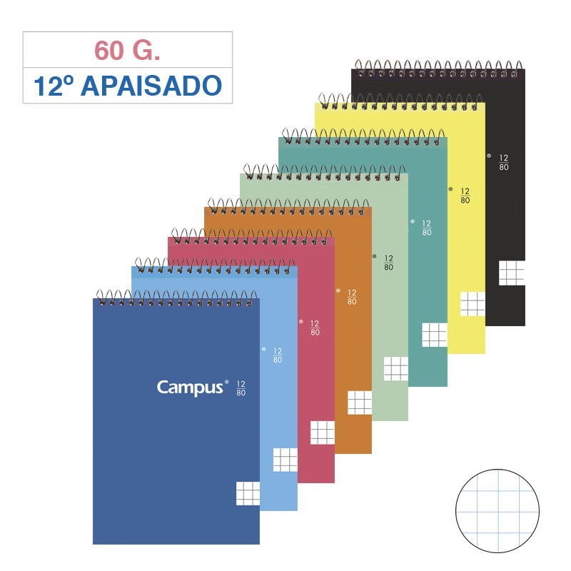 BLOC NOTAS ESPIRAL APAISADO 1/12