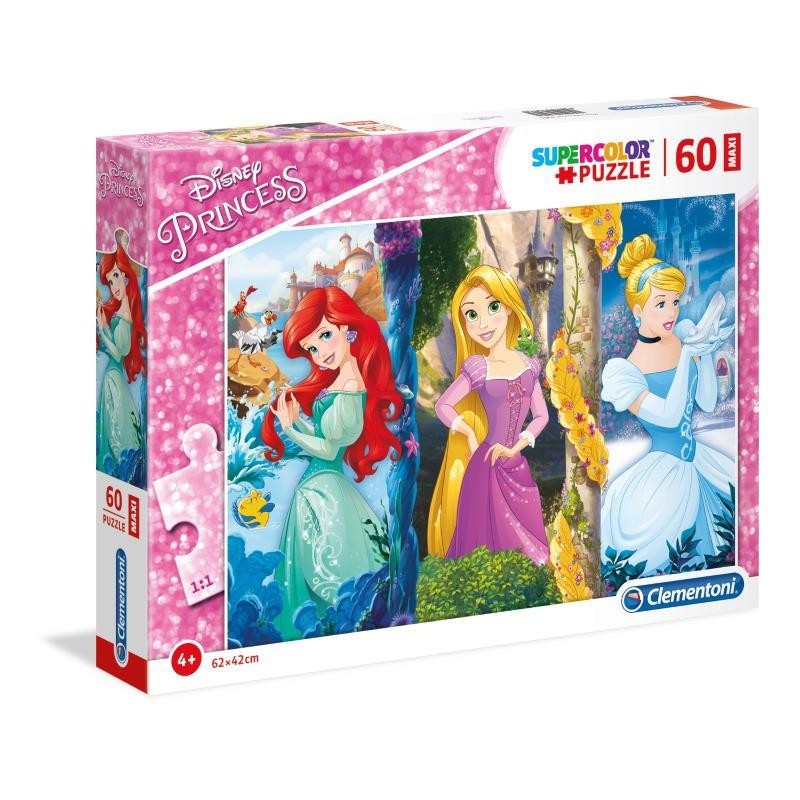 PUZZLE CLEMENTONI    60 PZ MAXI PRINCESAS