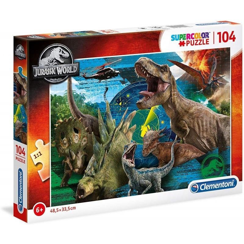 PUZZLE CLEMENTONI   104 PZ JURASSIC WORLD