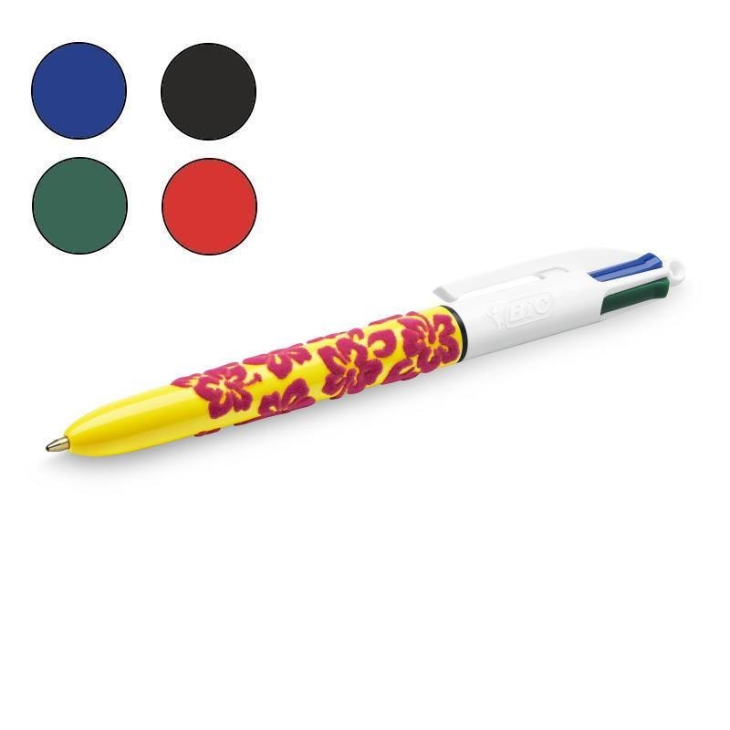 BOLIGRAFO BIC 4 EN 1 VELVET TERCIOPELO AMARILLO