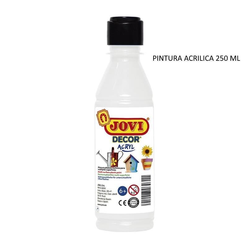 PINTURA ACRILICA JOVI BOTE 250ML BLANCO