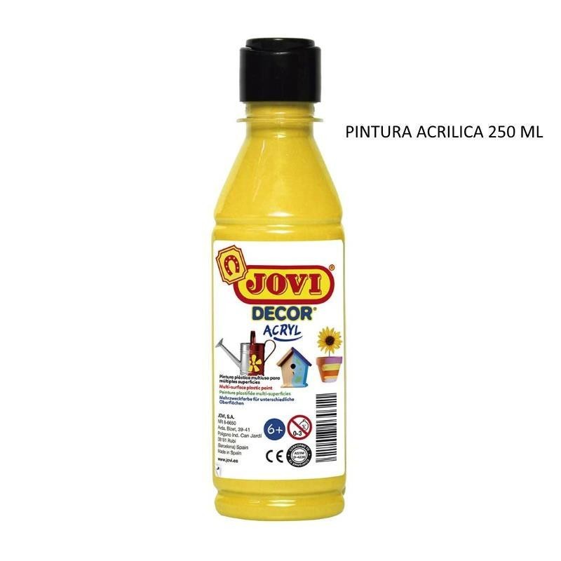 PINTURA ACRILICA JOVI BOTE 250ML AMARILLO