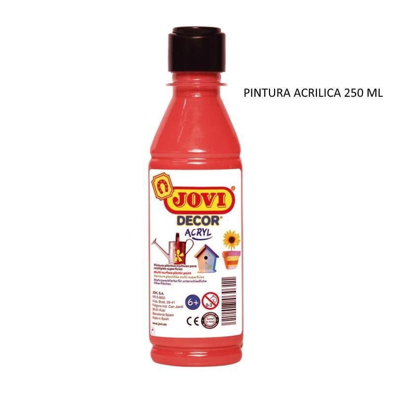 PINTURA ACRILICA JOVI BOTE 250ML BERMELLON