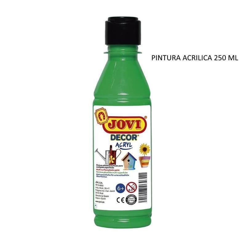 PINTURA ACRILICA JOVI BOTE 250ML VERDE MEDIO